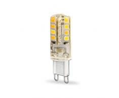 Ledbox LD1032515 - lampade a LED, mini, G9, 32x SMD 2835, 3 W, 360 ° regolabile, bianco freddo