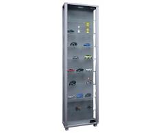 VCM 911770 vetrina Edana Maxi senza legno di illuminazione 115 x 33 cm, Argento