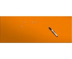 Eurographics MB-GREEN30 - Lavagna magnetica memo in vetro, Vetro, arancione / arancione, 80x30x2 cm