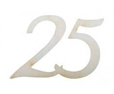 Petra S bastel News a gez1925 strame decorazione, 40 x compleanno numero, 19 mm