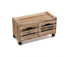 Versa 19710143 Carrello da Cucina, Legno, Marrone, 55 x 25 x 26 cm