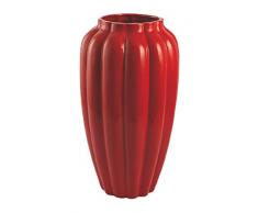 Villa d’Este Home Tivoli Deco Portaombrelli, Ceramica, Rosso, 28x28x52 cm