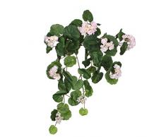 Mica Decorations 1005425 – L63 cm pianta artificiale Geranium, poliestere, 63 x 24 x 24 cm
