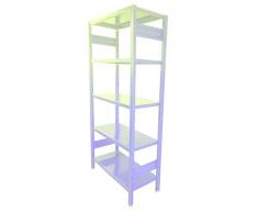 Castellani STORETS_W_40 Scaffalatura Design per la Casa, Metallo, Bianco, 108 x 40 x 180 cm