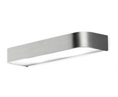 Pujol illuminazione Arcos – Applique per bagno, 80 W, colore: Nichel opaco