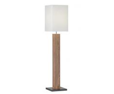 WOFI 3302.01.51.6000 a + + to e, lampada da terra, metallo, 60 Watts, E27, Legno, 30 x 30 x 150 cm