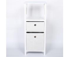 Comodino alto con 2 cassetti