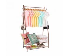 Stand porta abiti con scarpiera
