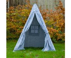 WIN GREEN Casetta da gioco- Wigwam, Blu a strisce