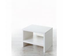 TICAA Comodino Harry - Pino massiccio - Bianco