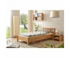 TiCAA Letto singolo Merci 90 x 200 cm in faggio biologico oliato