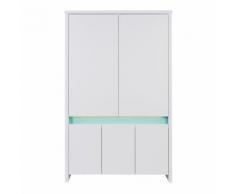 SCHARDT Armadio a 5 porte PLANET TURCHESE bianco / turchese