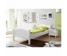 TICAA letto singolo RITA 90 x 200, bianco