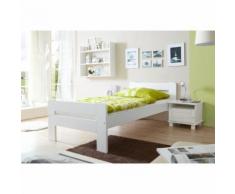 TICAA Letto Singolo BERT 90 x 200, bianco