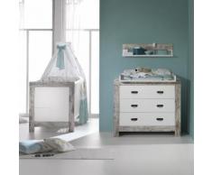 SCHARDT Set Cameretta Nordic Chic con Lettino e Fasciatoio