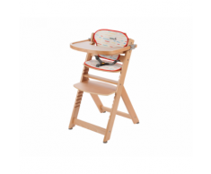 Seggiolone evolutivo in legno Timba – Safety 1st (Natural/Red Lines)