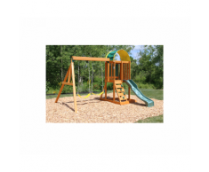 Ponte Gioco in legno con scivolo sabbiera ed altalena doppia – KidKraft