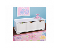 Panchina con contenitori Nantucket – KidKraft (Bianco)