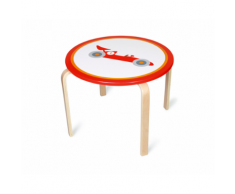 Tavolo in legno per bambini rotondo Formula 1 Racer – Scratch