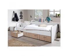 LETTO SINGOLO CON CASSETTI CRONO