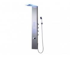 Colonna doccia idromassaggio termostatica a LED ALUMNIA 23 x 155 cm