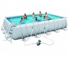 Piscina tubolare rettangolare ANTIGUA II - L 671 x l 366 x H 132 cm