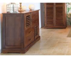 Comò BALI II - 4 cassetti e 2 ante - Teak massello