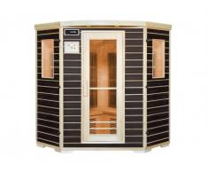 Sauna a infrarossi 4/5 posti wengé Gamma Carbone BLACKSPIRIT