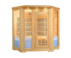 Sauna Infrarossi 3/4 posti angolare Gamma Carbone FJORD