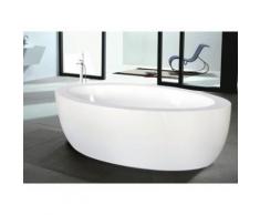 Vasca da bagno centro stanza MARMARA - 206 L - 185 x 91 x 58 cm - Bianco