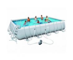 Piscina tubolare rettangolare ANTIGUA II - L 671 x l 366 x H 132 cm