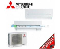 Mitsubishi Condizionatore 2 x MSZ-SF35VE MXZ-2D53VA Dual Split Serie SF 12+12 Btu