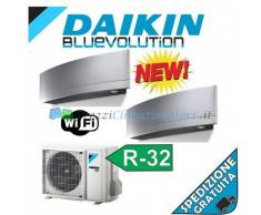 Daikin Condizionatore FTXJ20MS FTXJ50MS 2MXM50M Dual Split Serie Emura Argento Gas R-32 Bluevolution 7+18 WiFi Integrato