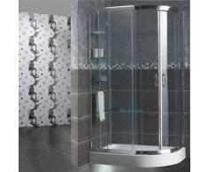 Box Doccia Semicircolare 70x90 Cm Trasparente