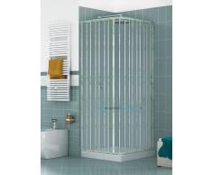 Box Doccia Angolare Porta Scorrevole 70x90 Cm 2 Lati Con Anta Unica Apertura Laterale Colore Marmo Verde/green Mod. B1l Linea Lux Serie Pvc