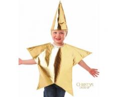 Costume Stella di Natale 3/5 anni.Costumi Carnevale Bambini 3/4 anni, vestiti e travestimenti Halloween e Natale