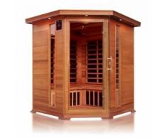 Sauna ad infrarossi a pannelli di carbonio per 4 persone aroma-cromoterapia