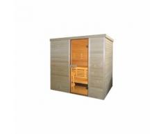 Sauna finlandese in abete nordico o betulla rossa 120X180 cm