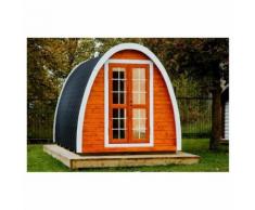 Sauna Pod finlandese ad igloo fino a 4 persone da esterno con spogliatoio