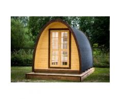 Gazebo in legno casetta bungalow da giardino iglu da 9,3 mq 4,8x2,4 m