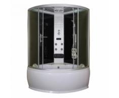 Box doccia idromassaggio semicircolare con vasca 120x120