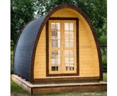 Gazebo in legno casetta bungalow da giardino a iglu 9,3mq 4,8x2,4m
