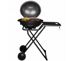 Barbecue elettrico con coperchio per giardino e balcone 2200W