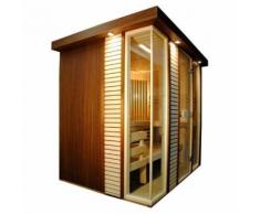 Sauna finlandese dal design raffinato e moderno