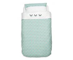 Briljant baby fwdbo120 X 150panda03r biancheria da letto Copripiumino e Federa, Verde