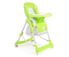 CHIC 4 BABY, Seggiolone Enjoy, schienale e altezza seduta regolabili, Verde (grün)