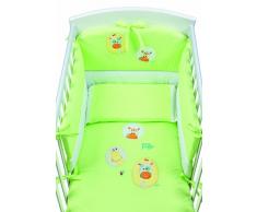 Picci I1435 Piumetto Letto Tre Pezzi Ricamato Sfilabile, Verde