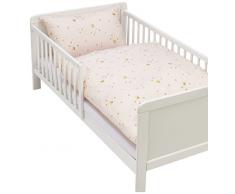 Kindertraum 5255323 biancheria da letto per bambini stelle magico, Design 553, 40 x 60 cm e 100 x 135 cm, Rosa