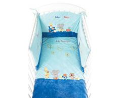 Les Chatounets-Giro letto Little Boy Tchou il treno, colore: blu