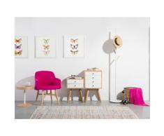 Comò con cassetti in legno marrone e bianco - PHOENIX